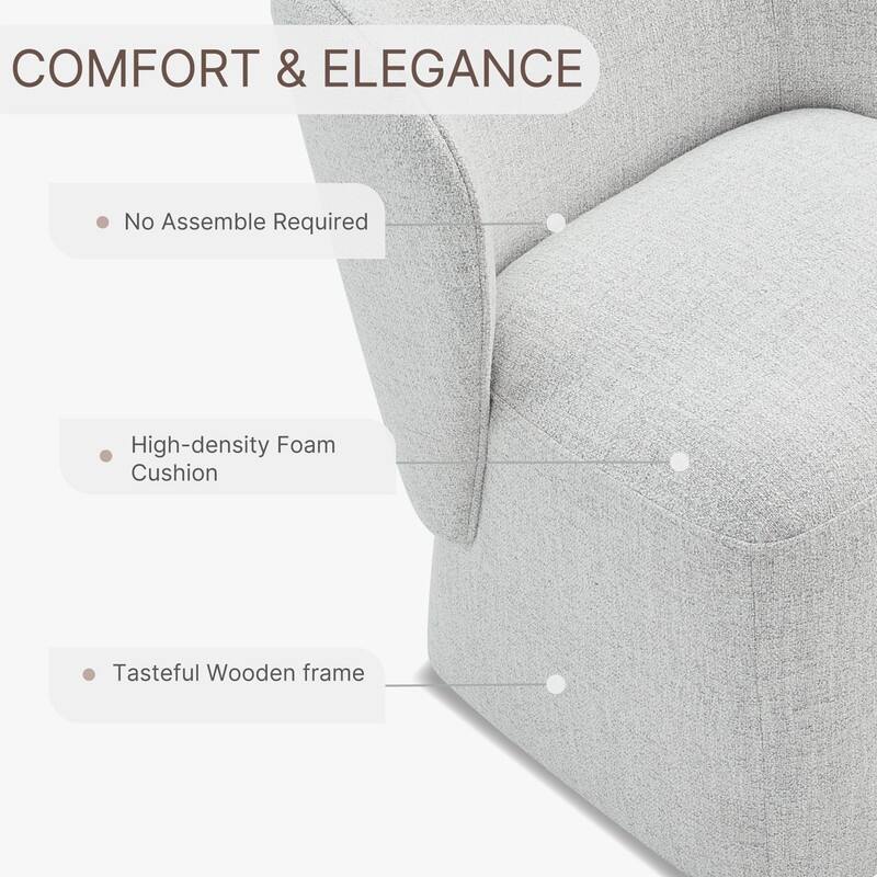 Kyle Morden Fabric Dining Room with Casters Wrap-round Back
