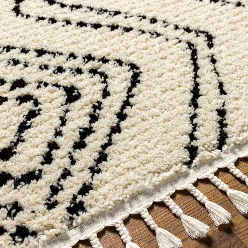 Livabliss Casual Casablanca Shag Tribal Area Rug
