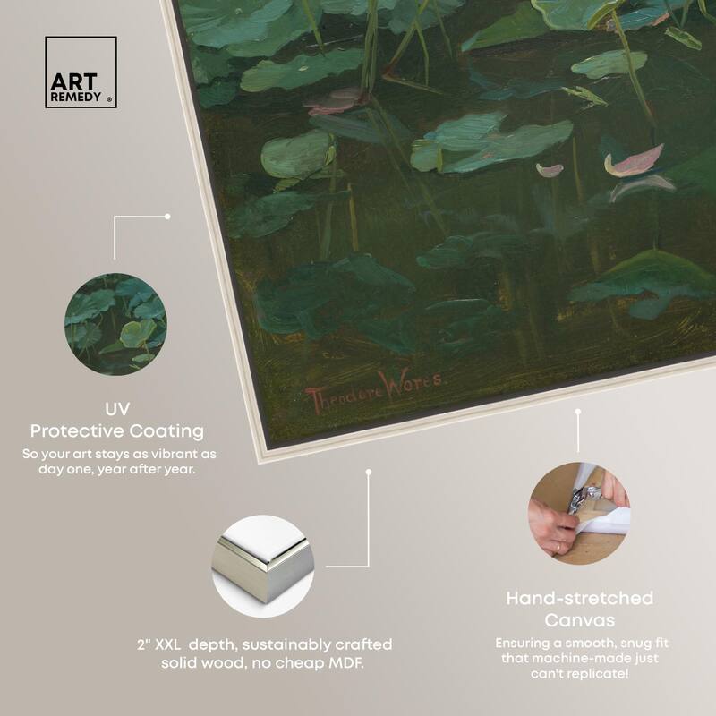 Theodore Wores Lotus Canvas by Art Remedy
