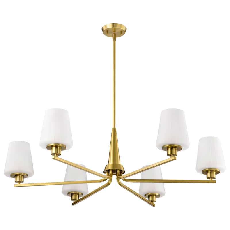 Nuvo Lighting 60/8226 Lune 6 Light 40" Wide Chandelier
