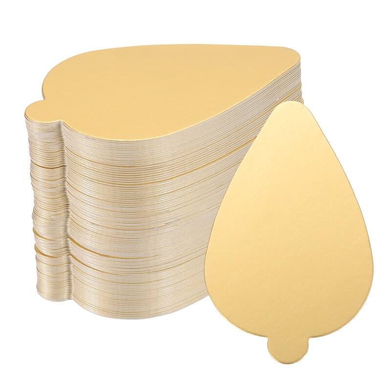 100pcs Mini Cake Boards, Mousse Cake Cardboards Leaf Cake Bases