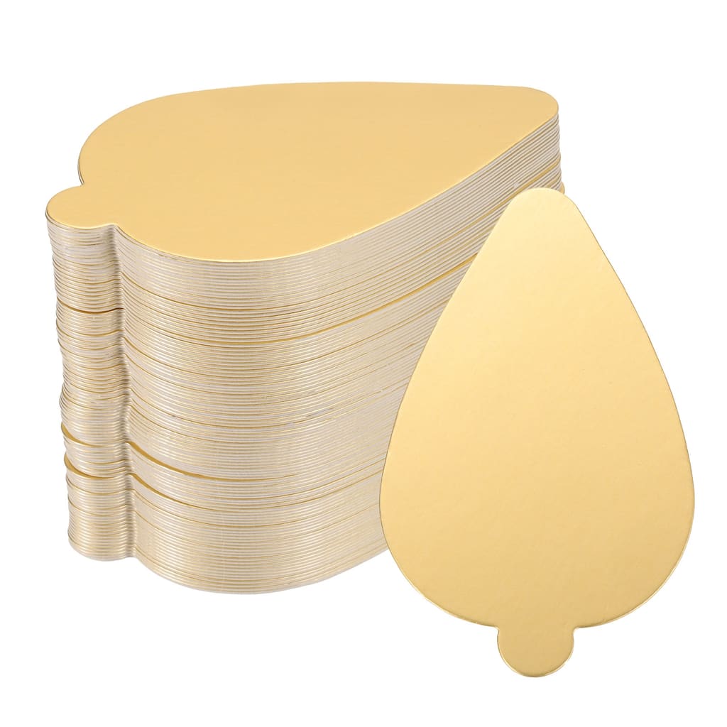 100pcs Mini Cake Boards, Mousse Cake Cardboards Leaf Cake Bases