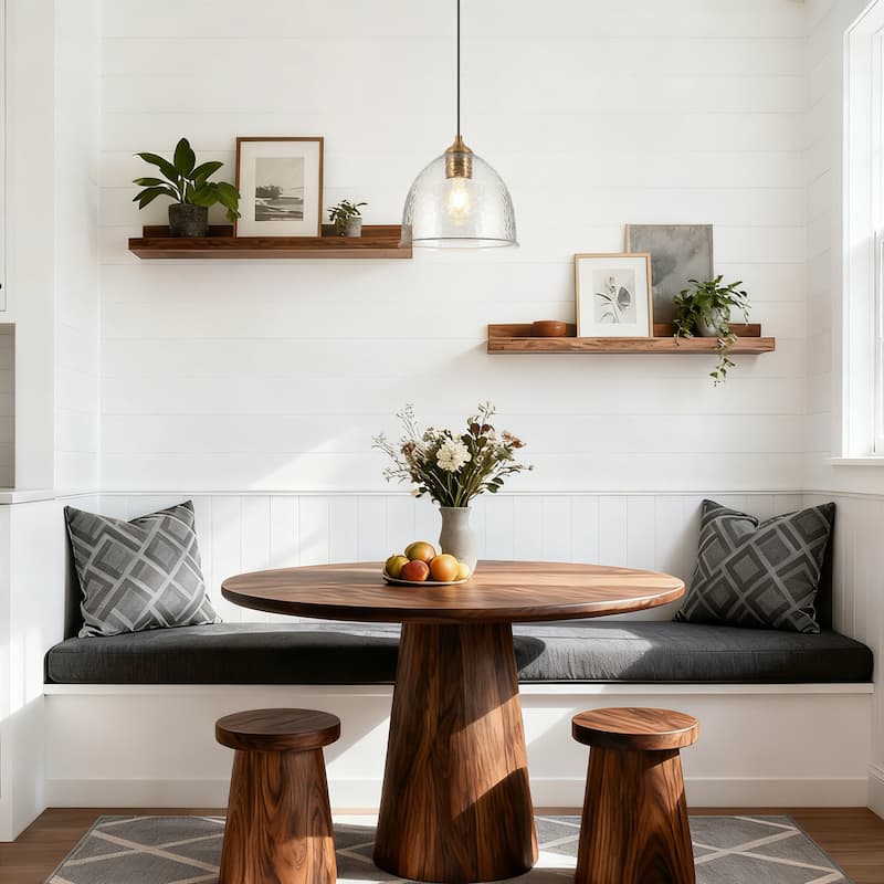 Coria 10-inch Modern Farmhouse Dome Waterfall Glass Pendant Lights with Bowl Hammered Art Shade