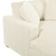 preview thumbnail 18 of 31, Classic Oversized Chaise Lounge Chair in Soft Cream Fabric with Sturdy Solid Wood Legs, 53.5'' x 70.9'' for Maximum Comfort