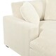 preview thumbnail 42 of 47, Modern Oversized Indoor Chaise Lounge Couch with Pillows