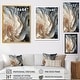 preview thumbnail 4 of 4, Designart "White And Blue Feather Spiral II" Abstract Geometric Wall Art Blue - Modern Wrapped Canvas For Hallway Décor