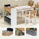 preview thumbnail 3 of 5, Children Play Table with Bookcase and 2 Chairs Set