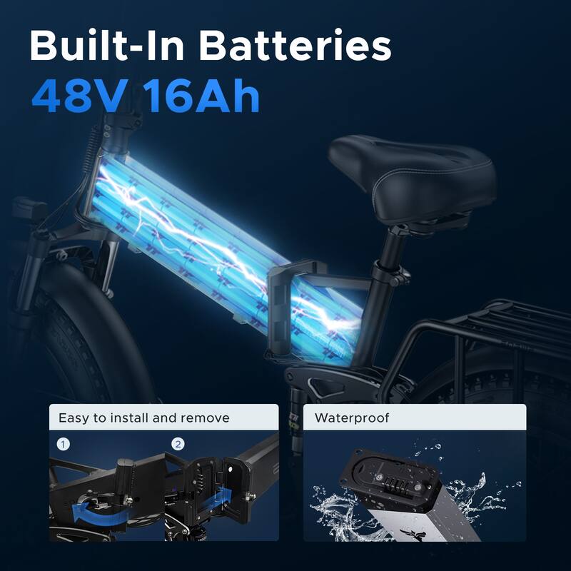 20 in High-Performance Full Suspension Folding Electric Bicycle