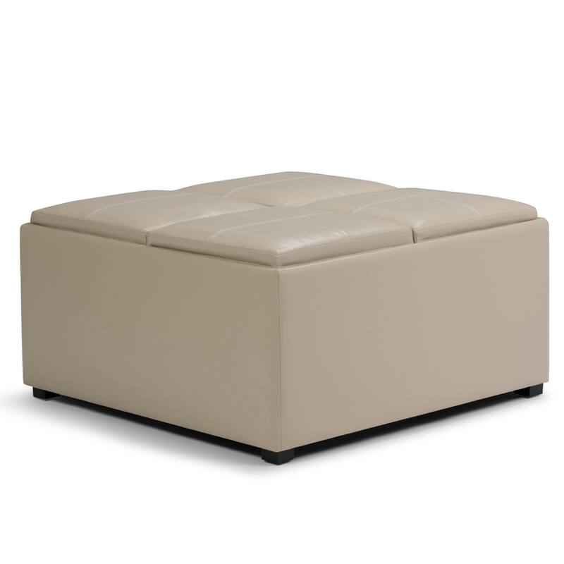 WYNDENHALL Franklin Wide Contemporary Table Ottoman
