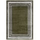 preview thumbnail 81 of 96, SAFAVIEH Border & Stripe Shag Eirny Modern 1.4-inch Thick Rug