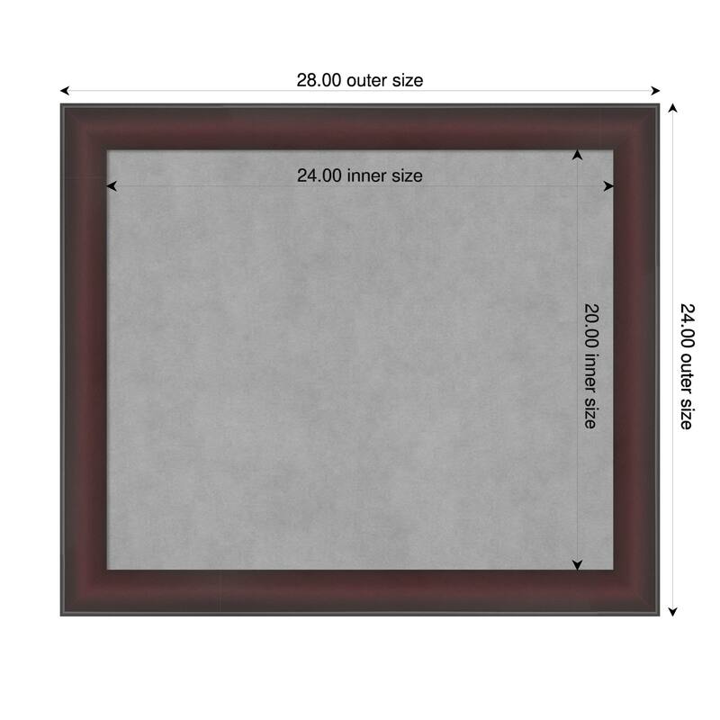 Amanti Art Grand Cherry Narrow Framed - 28 x 24 in - Grand Cherry Narrow