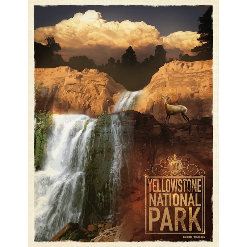 Yellowstone National Park by Mark Lague Canvas Art Print