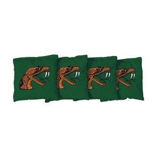 Florida A&M University FAMU Rattlers Green Cornhole Bags