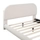 preview thumbnail 12 of 44, Curved Design Teddy Fleece Upholstered Platform Bed Frame