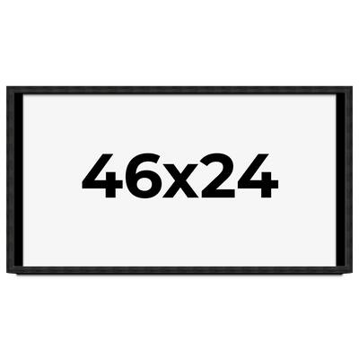46x24 Shadow Box Black Rustic Barnwood Display Frame | 1.125 Inch