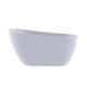 preview thumbnail 9 of 11, Acrylic Freestanding Flatbottom Soaking Bathtub in White