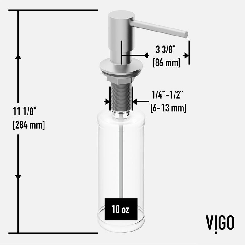 VIGO Greenwich 18" H Single Handle Pull-Down Sprayer Kitchen Faucet