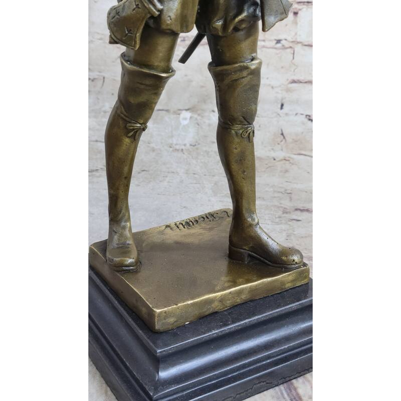 Bronze Sculpture; Picault Emile Louis, Signed, Figure Of Warrior, Le Devoir, 1