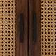 preview thumbnail 26 of 26, Wood Accent Cabinet Sideboard Buffet with Rattan Doors