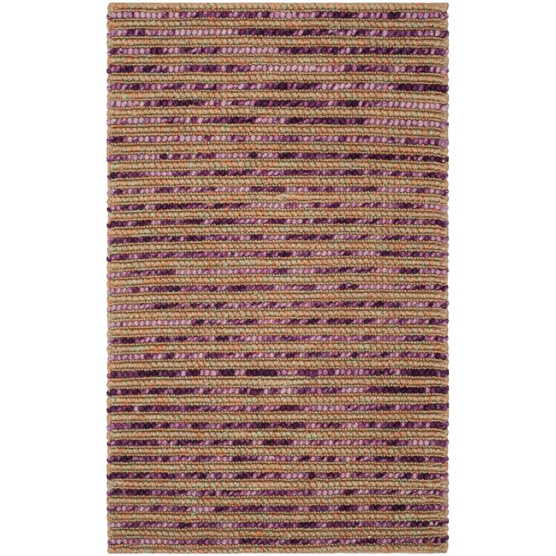 SAFAVIEH Handmade Bohemian Jelisava Jute & Wool Area Rug - 3' x 5' - Purple/Multi