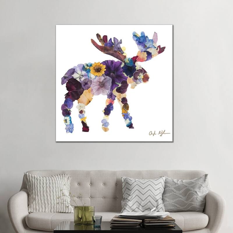 iCanvas "Moose" by Oxeye Floral Co Canvas Print