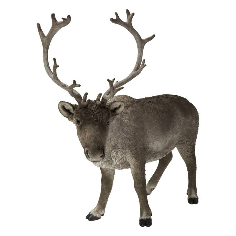 30" Standing Reindeer Outdoor Garden Statue
