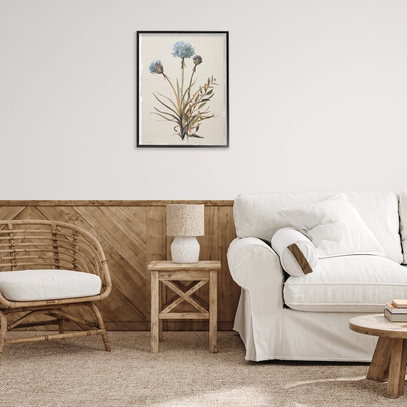 Stupell Natural Hydrangea Buds Framed Giclee Art Design By Carol Robinson