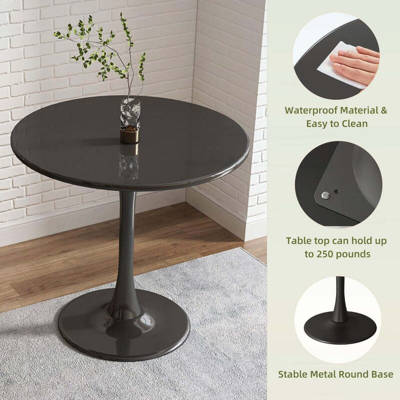 Modern Round Dining Table,Ideal for Compact Spaces and Stylish Interiors