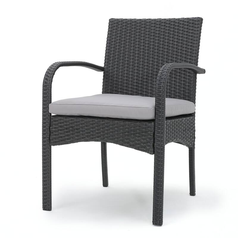 outdoor PE WICKER DINING CHAIR ,SET OF 2 PCS