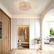 preview thumbnail 6 of 16, Jojospring Jolie 4-light Crystal and Prism Round Flush Mount