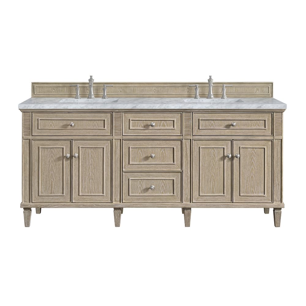 James Martin Vanities 424-V72-3CAR Lorelai 72" Double Basin Wood