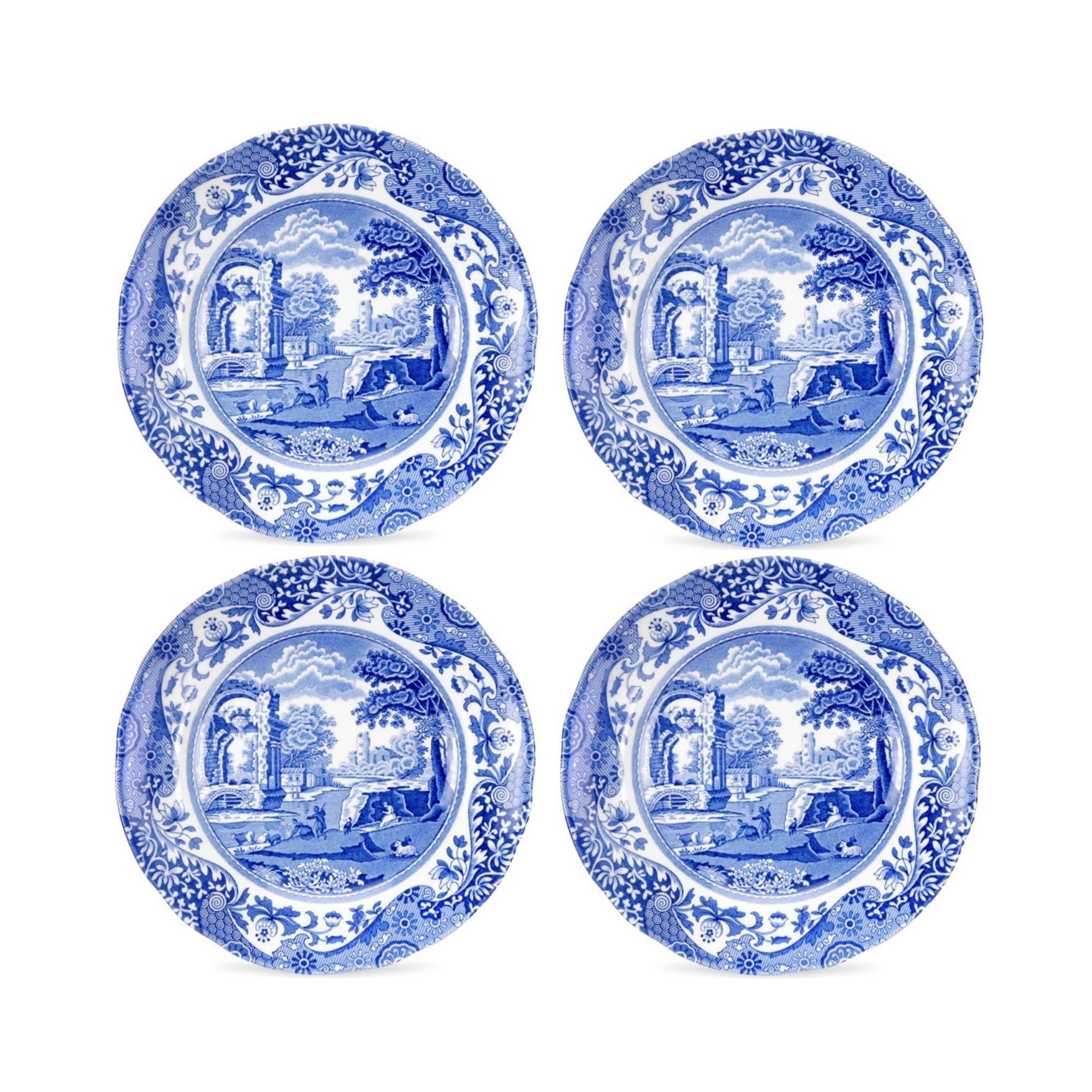 Spode Set of 4 Blue Italian Plates - On Sale - Bed Bath Spode Set of 4 Blue Italian Plates - On Sale - Bed Bath