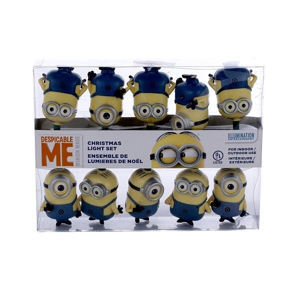 Kurt S Adler De9141 Despicable Me Minions Christmas Light Set 12