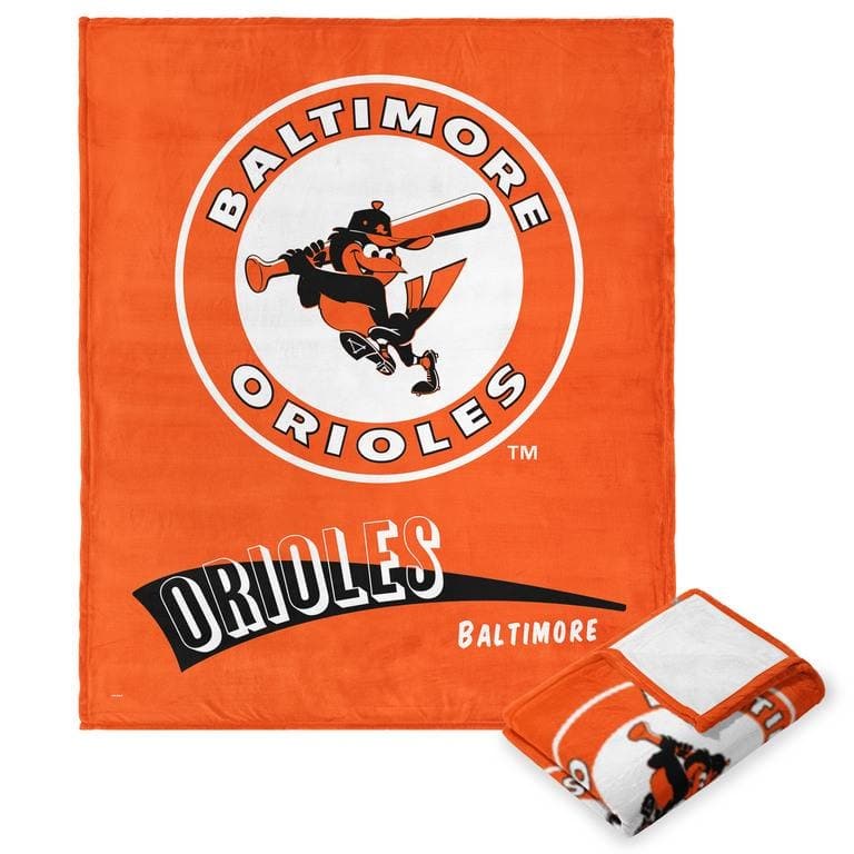 MLB CC Throwback Silk Touch Throw Blanket - 50" x 60" - Baltimore Orioles
