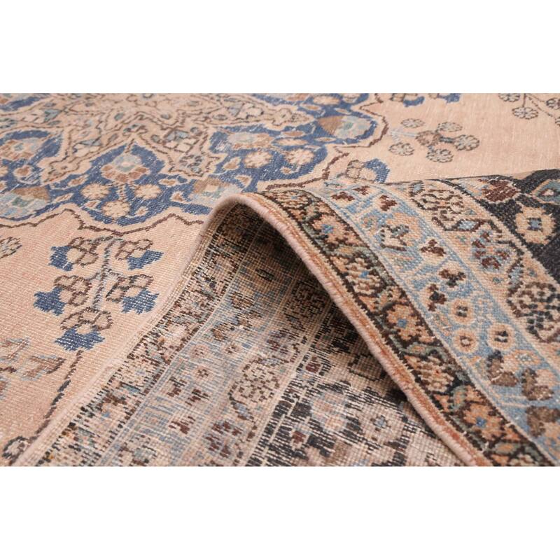 ECARPETGALLERY Hand-knotted Antalya Vintage Blush Wool Rug - 6'7 x 9'3