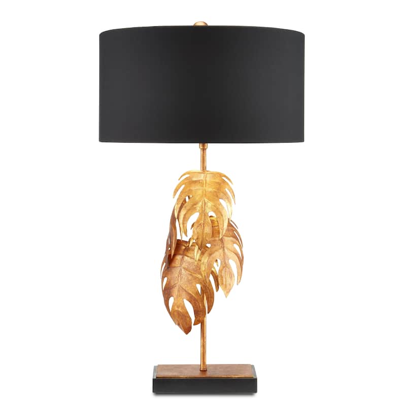 Currey & Company Irving Gold Table Lamp - 30.5"h x 19"dia - 30.5"h x 19"dia - Vintage Gold