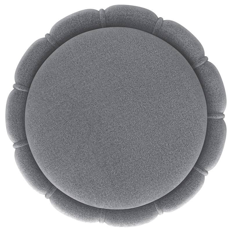 Round Upholstered Ottoman