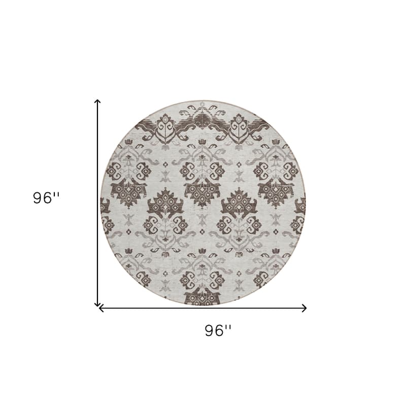 HomeRoots Oriental Transitional Rectangle Outdoor Rug
