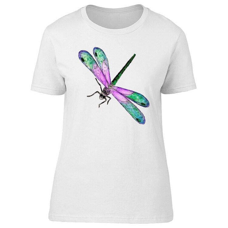 Shop Cute Watercolor Dragonfly Tee Women S Image By Shutterstock