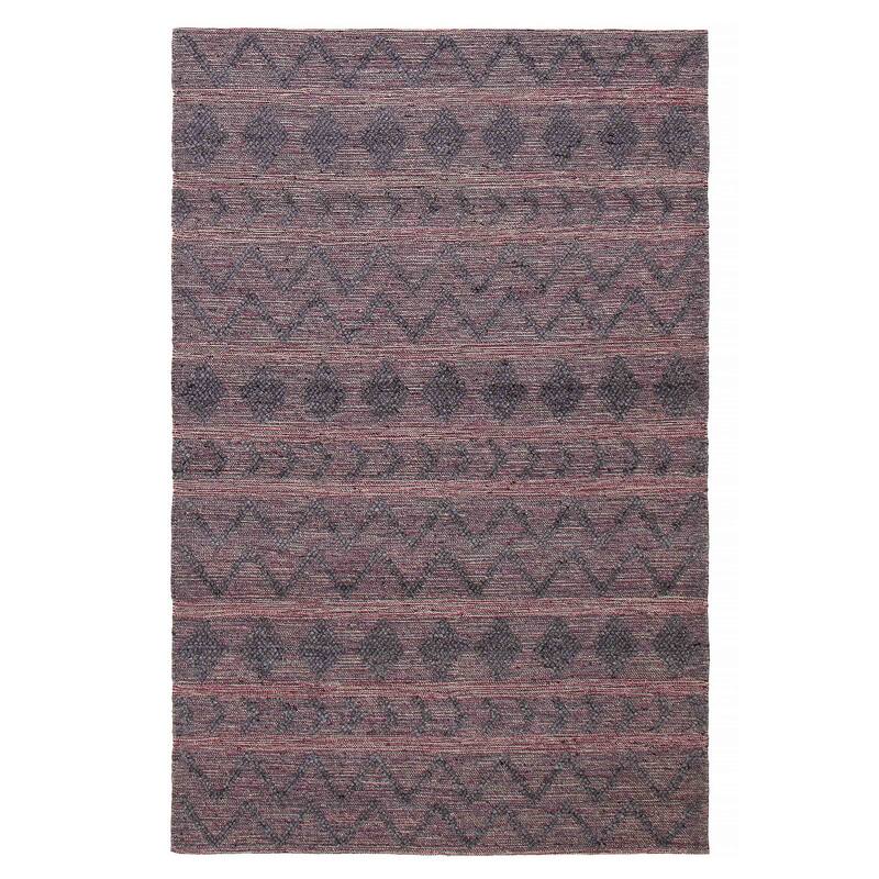 ECARPETGALLERY Braid weave Sienna Grey Wool Rug - 6'0 x 9'0 - Dark Grey - 6'0 x 9'0