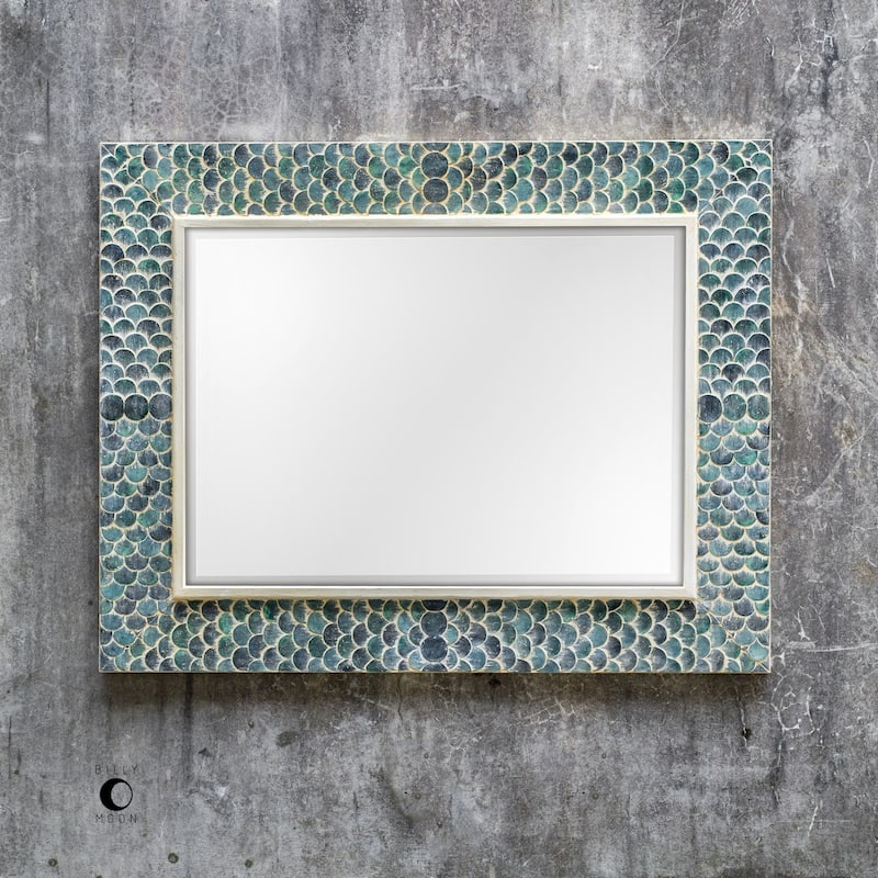 Uttermost Makaria Tropical Coastal Mermaid Large Wall Mirror with