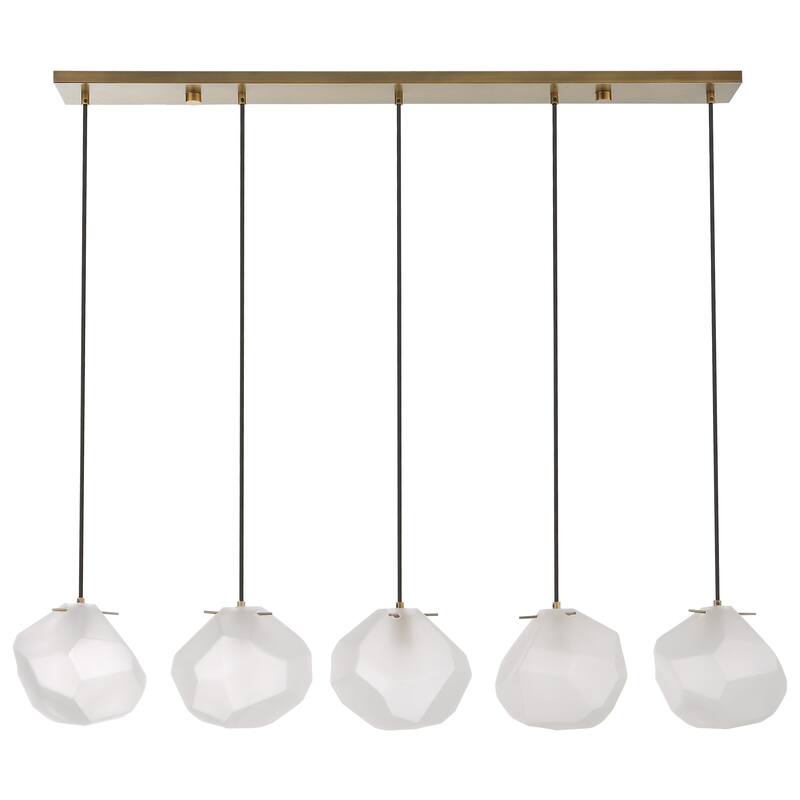 Uttermost Geodesic 5 Light Linear Pendant - 8 H X 47 W X 8 D (in)