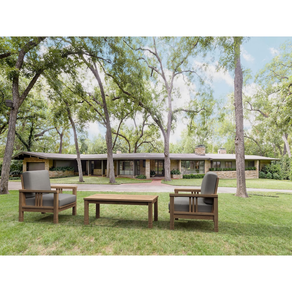 SouthBay Deep Seating 3-Pieces Conversation Set B