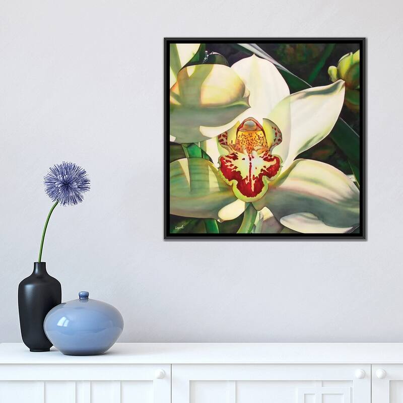 iCanvas "Pale Orchid III" by Lisa Lopuck Framed Canvas Print