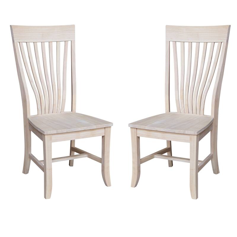 Solid Wood Amanda Dining Chairs - Set of Two