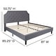 preview thumbnail 68 of 121, Tufted Platform Bed with 10 Inch Pocket Spring Mattress