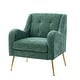 preview thumbnail 2 of 53, Hyperboreüs Upholstery Accent Armchair with Tufted Back by HULALA HOME