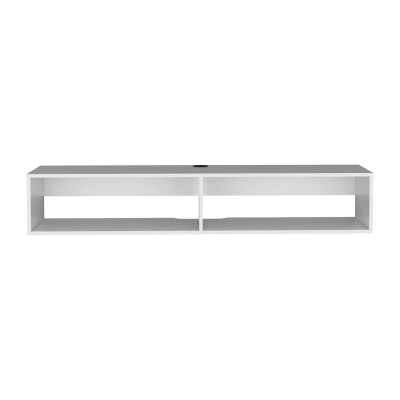 Modern Floating TV Stand Moore, Media Console for 60-69 Inch TVs, Spacious Shelves
