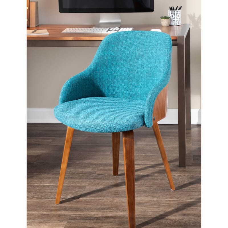 Carson Carrington Duvnas Upholstered Dining/Accent Chair with Bent Wood Legs (Set of 2)