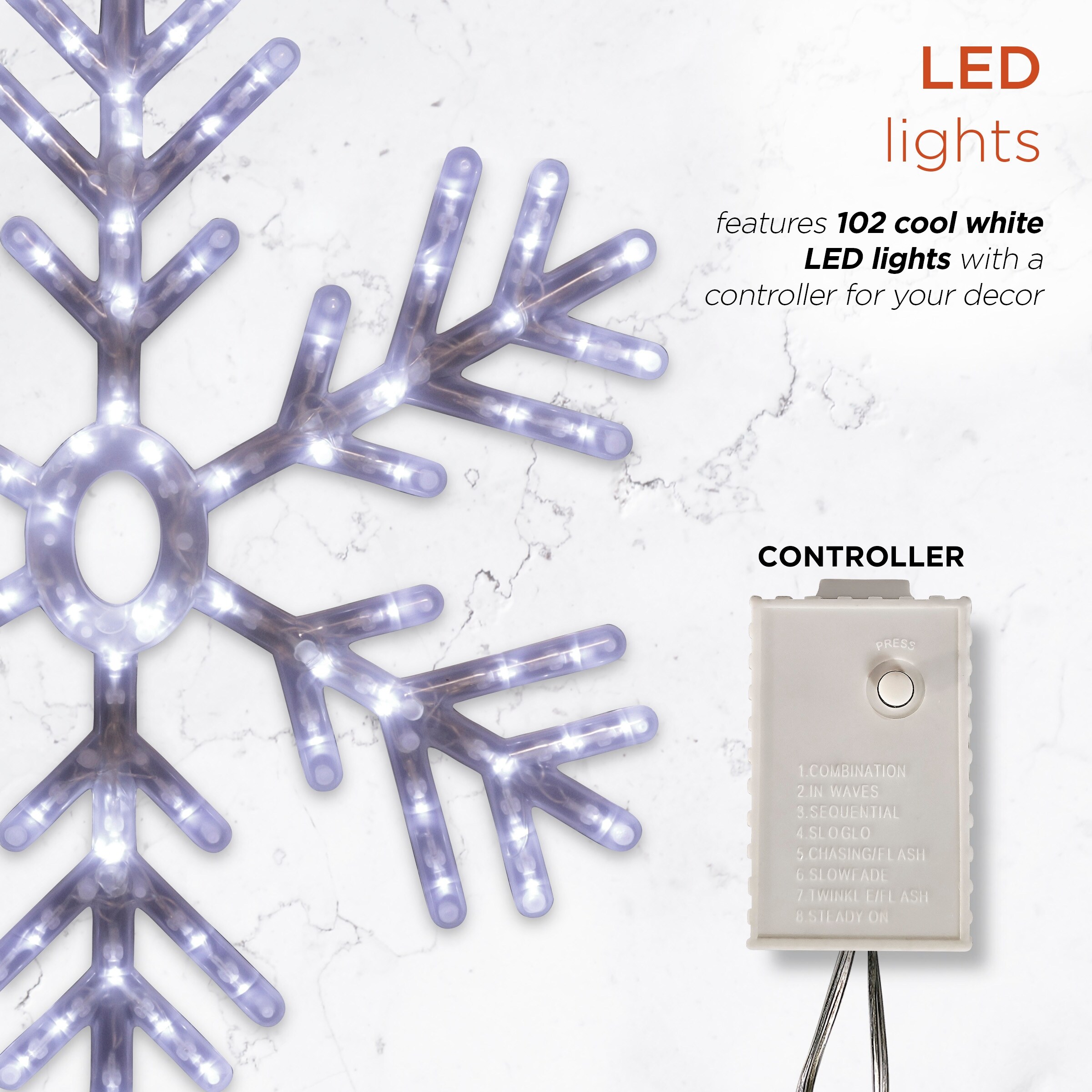 Alpine Corporation 24 H Indoor Outdoor Hanging Snowflake Decoration with LED Lights On Sale Bed Bath Beyond 11829266